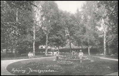 Järnvägsparken, numera Teaterparken i Nyköping
