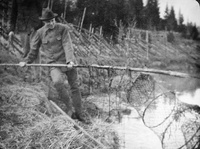 Fiske vid Staf (Stav) i Floda socken 1918