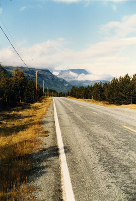 Landskapsbild med glaciärer, Norge, 1985