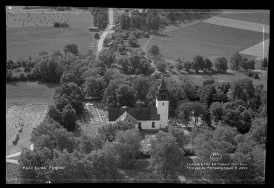 Flygbild - Kjula kyrka