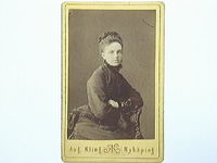 Fru Maria Kjellman, foto omkring 1870-talet