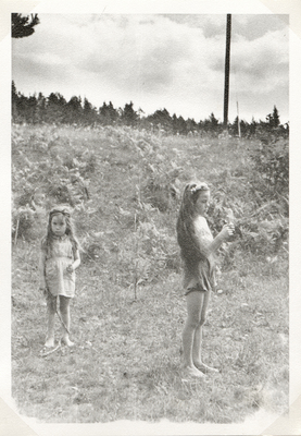 Sommar på  Krokebjörk på 1940-talet