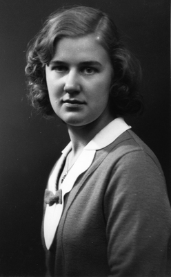 Heidi Brage (1913-1991) mentalsköterska på Sundby sjukhus.