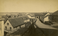 Vy över Varberg år 1884