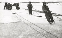 Notdragning, isnot, utanför Oxelösund, 1950-tal