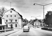 Västra Storgatan, infarten västerifrån, 1960