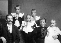 Frans Otto (Frank Otto) Skeppstedt (Shipstad) med familj i USA ca 1910