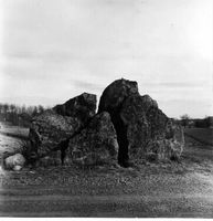 Flyttblock vid Abborrberget år 1968