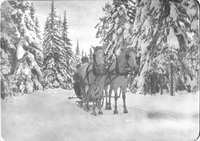 Slädfärd vintertid, tidigt 1900-tal
