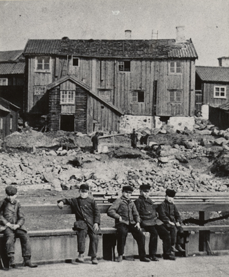Kråkslottet i Strängnäs på 1870-talet.