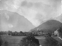 Stadsvy i Schweiz år 1893