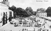 Stora torget i Nyköping omkring 1900