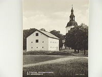 Vykort,Västra Vingåkers kyrka med hembygdsmuseet