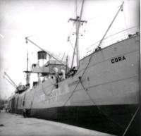 Båten Cora i Nyköpings hamn
