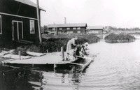 Tvättstugan vid Fogelstad på 1930-talet