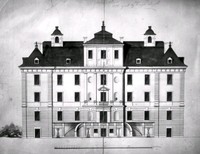 Ritning av Mälsåkers slott