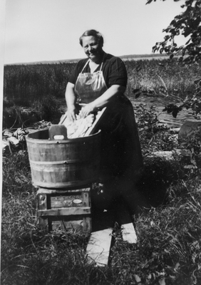 Tvätt på Hagbyberga, 1940-tal