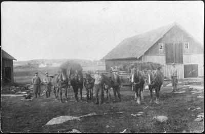 Gårdsfolk på Eneby, ca 1924-1926