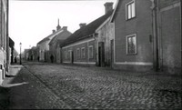 Hospitalsgatan i Nyköping sedd från norr, år 1915