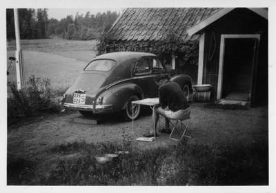 Sommar vid Brostugan i Råby, 1950-tal