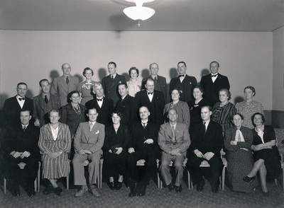 Manskören SN med damer, ca 1940-tal