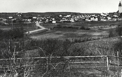 Utsikt från Tallåsen mot stadsbebyggelsen.