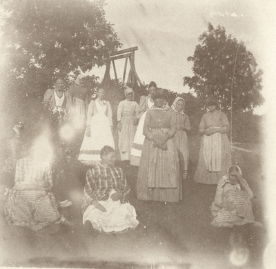 Patienter och personal på Nyköpings hospital, tidigt 1900-tal