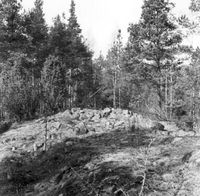 Rund stensättning, Isakslund, 1967