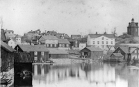 Nyköping vid Storhusfallet 1860