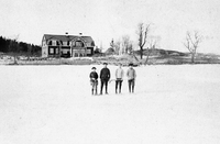 Bandy på Orrhammaren, vinter 1919