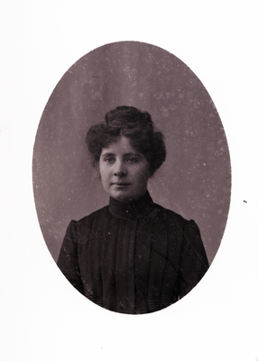 Porträtt, Fröken Skärman, Prostgården, 1903