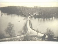 Oxbron i Årdala innan 1939