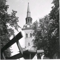 Kyrktornet på Södertälje kyrka.