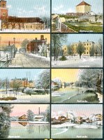 Nyköping i vinterskrud, tidigt 1900-tal
