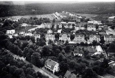 Strängnäs, utsikt från domkyrkotornet åt sydväst.