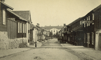 Hospitalsgatan i Nyköping ca 1880