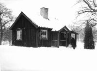Missionsförbundets sommarhem i Bryngelstorp, Ängstugevägen. Foto 1951.