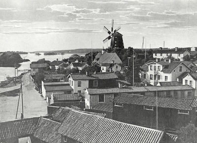Kvarnbacksbebyggelsen i Strängnäs ca 1910