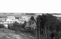 Utsikt från Östra Bergen mot Stadsfjärden, foto 1957