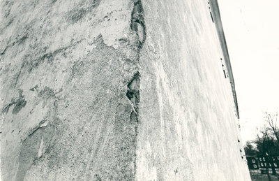 Detalj av fasaden på Gripsholms kronomagasin år 1984