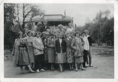 Skolresa till Bergs slussar 1957