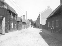 Hospitalsgatan i Nyköping, barn, omkring 1910