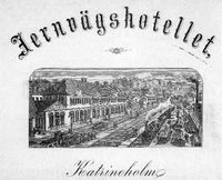 Katrineholms järnvägsstation på 1880-talet