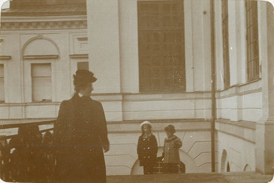 Familjen Björkman på Drottningholm år 1910