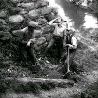 Restaurering på Nyköpingshus år 1955