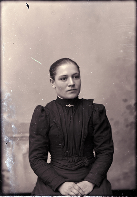 Porträtt, Maria Asplund, Vingåker, 1900