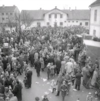 Julmarknad på Smörtorget 1955
