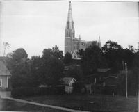 Floda kyrka från sydväst, 1890-tal