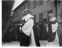 Invigning av S:t Nicolai kyrkan efter restaureringen 1925