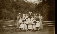 Midsommarafton 1894 på Hedenlunda, gruppfoto